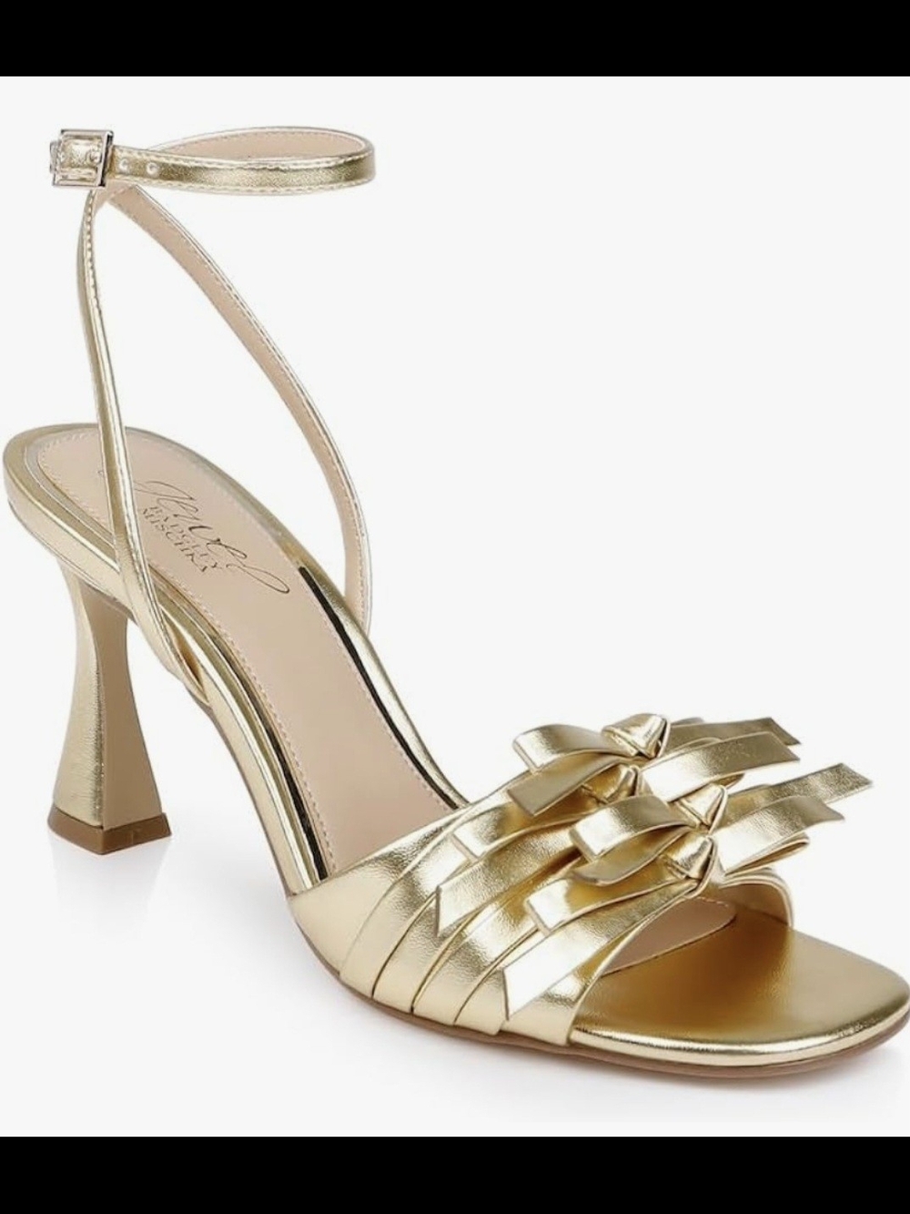 Jewel Badgley Mischka womens Flory Mid Stiletto Heel Size 10